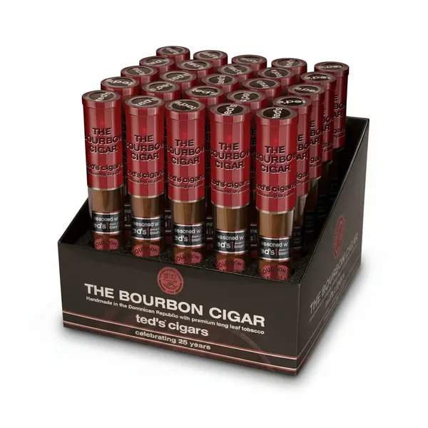 Bourbon Cigar - Torpedo Tubos (5.0"x 62) / Box of 16