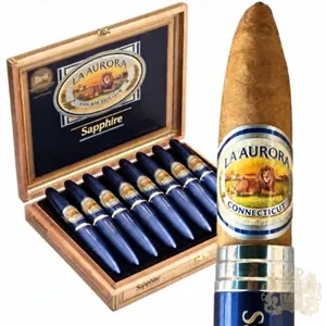 La Aurora Preferido Sapphire No. 2 Tubos Double Perfecto (5x54 / Box 8)