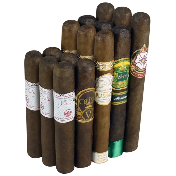 Prime Habano Top-Rated 15-Cigar Stacked Pack Sampler