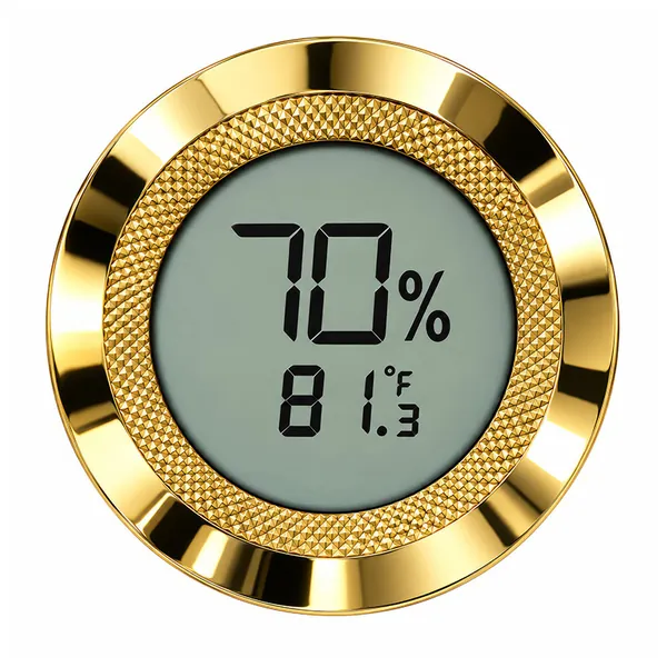 Small Digital Hygrometer with Calibration (Gold)