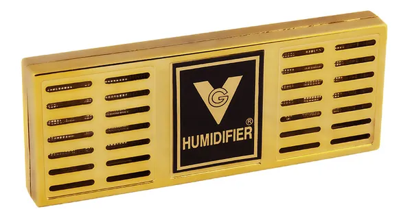 3 Large Imperfect Cigar Humidifiers (Gold) - Imperfect