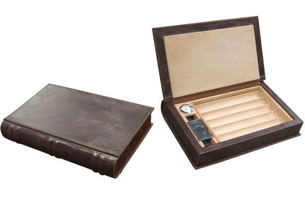 Novelist Book Style Cigar Humidor - Imperfect