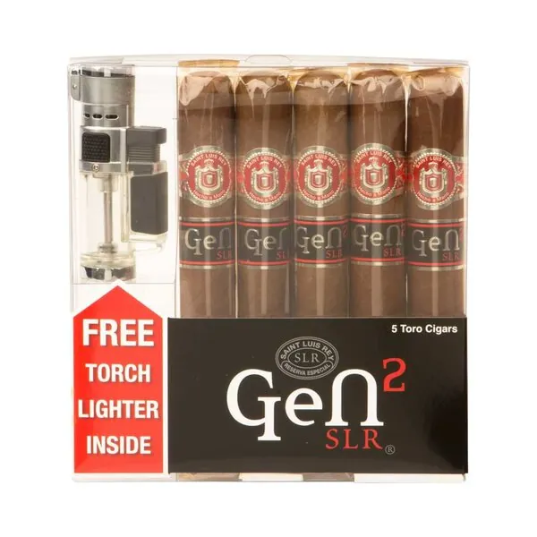 Cigar Samplers Saint Luis Rey Gen 2 5pk + Lighter
