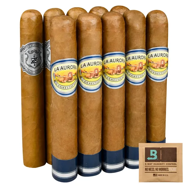 Smash Pack: Zino Platinum Scepter Series vs La Aurora Preferidos Connecticut - 10 Cigars
