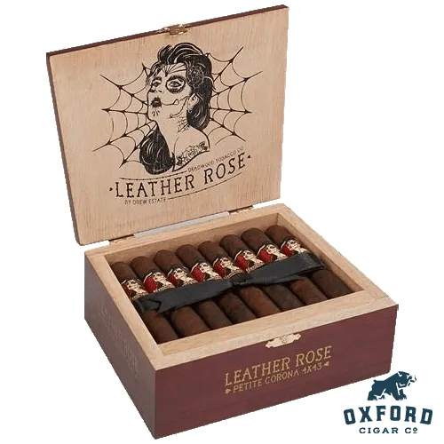 Deadwood Tobacco Leather Rose - Box – Petit Corona 4 x 43